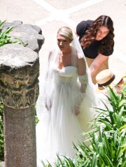 EXCLUSIVE: Stassi Schroeder surprises husband Beau Clark with her new wedding dress ahead of the second upcoming ceremony in Rome. 12 May 2022 Pictured: Stassi Schroeder; Beau Clark. Photo credit: ROMA/MEGA TheMegaAgency.com +1 888 505 6342 (Mega Agency TagID: MEGA856695_009.jpg) [Photo via Mega Agency]