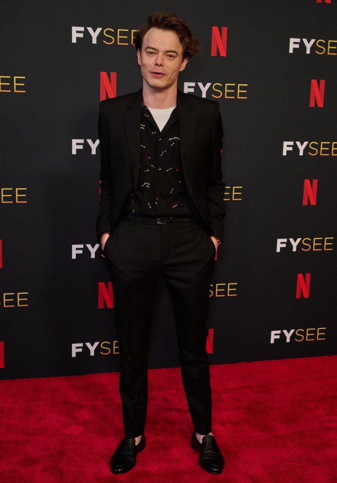 Charlie Heaton on the red carpet