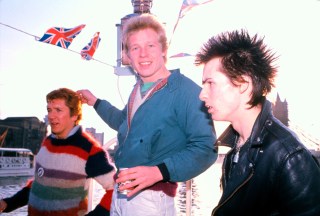 Sex Pistols-Paul Cook, Steve Jones, Sid Vicious at Riverboat party on the Thames.
Various, London, UK - 1977