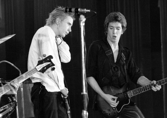 The Sex Pistols play in concert