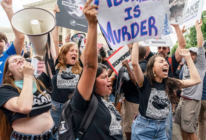 Anti-Abortion Protestors Celebrate The Decisioin