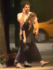 New York, NY - *EXCLUSIVE* - Ashley Olsen and her boyfriend, Louis Eisner are seen out and about after having dinner at Balthazar in NYC. Ashley can be seen holding on to her 32-year-old artist beau while he spoke to someone on the phone as the pair left dinner with friends in SoHo.Pictured: Ashley OlsenBACKGRID USA 17 JULY 2021 BYLINE MUST READ: Fernando Ramales / BACKGRIDUSA: +1 310 798 9111 / usasales@backgrid.comUK: +44 208 344 2007 / uksales@backgrid.com*UK Clients - Pictures Containing ChildrenPlease Pixelate Face Prior To Publication*