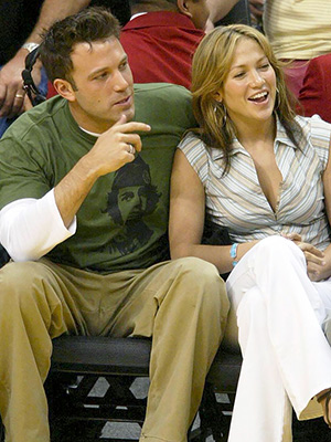 Jennifer Lopez Ben Affleck Sports Game Mother's Day 2002