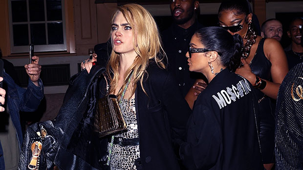 Cara Delevingne Changes Into Sparkly Silver Romper To Party After Met Gala