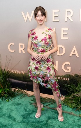 Daisy Edgar-Jones wearing a Gucci dress 'Where the Crawdads Sing' film premiere, New York, USA - July 11, 2022