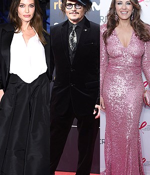 Angelina Jolie, Johnny Depp, Elizabeth Hurley