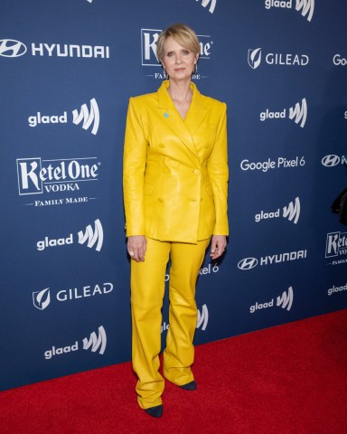 Cynthia Nixon attends the 33rd GLAAD Media Awards in New York City on Friday, May 6, 2022.
2022 Glaad Media Awards, New York, United States - 07 May 2022