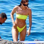 EXCLUSIVE: Irina Shayk in green bikini in ibiza