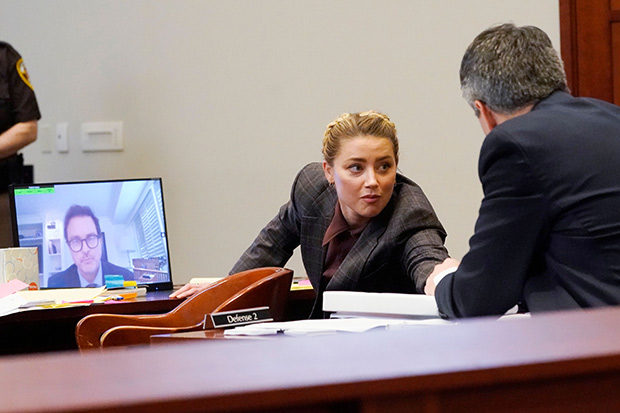 Amber Heard in court