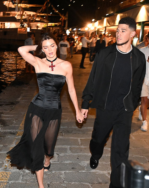 Kendall Jenner, Devin Booker step out for dinner with Kylie Jenner