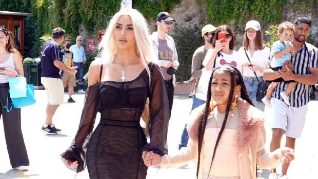 Kim Kardashian Wears Sheer Black Dress With North In Italy: Photos –  Hollywood Life