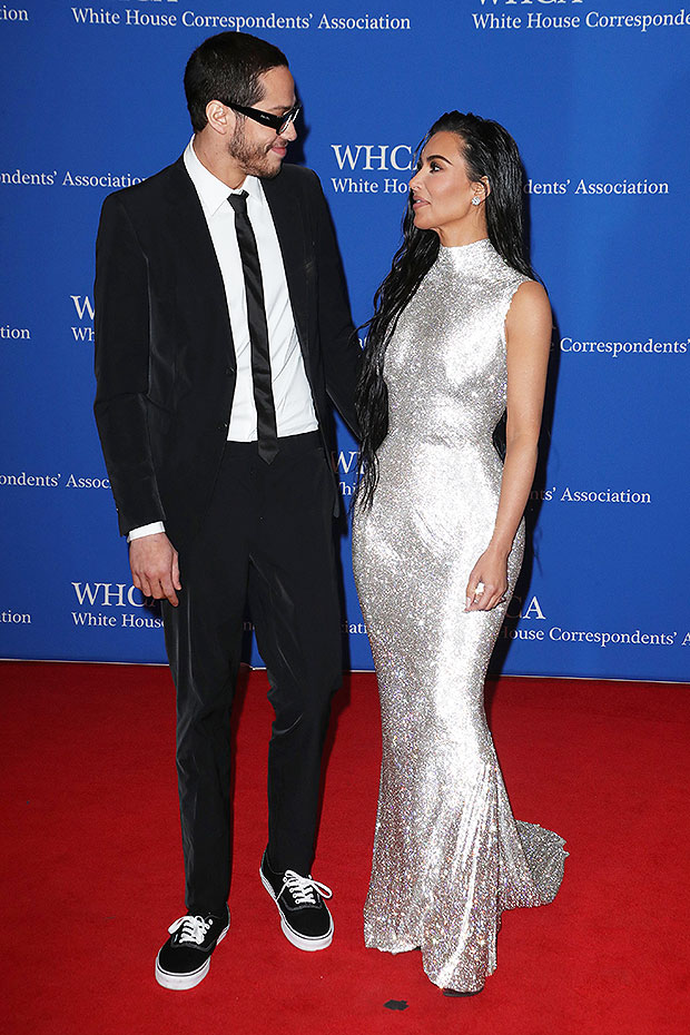 Kim Kardashian and Pete Davidson at the White House Correspondents Association 2022