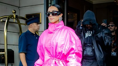 Kim Kardashian's Pink Outfits: See Pics – Hollywood Life