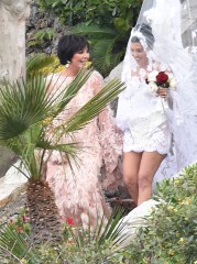 portofino, ITALY - *EXCLUSIVE* - Here Comes the Bride!! Kourtney Kardashian is seen being guided to her wedding by mother Kris.Pictured: Kourtney KardashianBACKGRID USA 22 MAY 2022 BYLINE MUST READ: Cobra Team / BACKGRIDUSA: +1 310 798 9111 / usasales@backgrid.comUK: +44 208 344 2007 / uksales@backgrid.com*UK Clients - Pictures Containing ChildrenPlease Pixelate Face Prior To Publication*