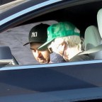 *EXCLUSIVE* Lady Gaga shows off a short hair style as she is seen with boyfriend Michael Polansky while picking up his car in Malibu
