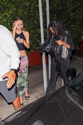 Santa Monica, CA  - Actress Lily-Rose Depp and rapper girlfriend 070 Shake are seen leaving Italian restaurant Giorgio Baldi after having dinner in Santa Monica.Pictured: Lily-Rose Depp, 070 ShakeBACKGRID USA 27 JULY 2023 BYLINE MUST READ: The Hollywood Curtain / BACKGRIDUSA: +1 310 798 9111 / usasales@backgrid.comUK: +44 208 344 2007 / uksales@backgrid.com*UK Clients - Pictures Containing ChildrenPlease Pixelate Face Prior To Publication*