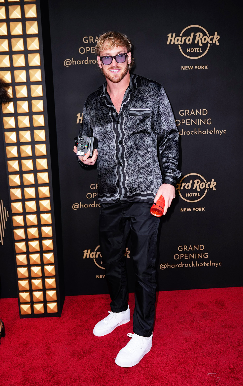 Logan Paul, Kenan Thompson, Fat Joe, DJ Cassidy at Grand Opening of Hard Rock Hotel Times Square in New York