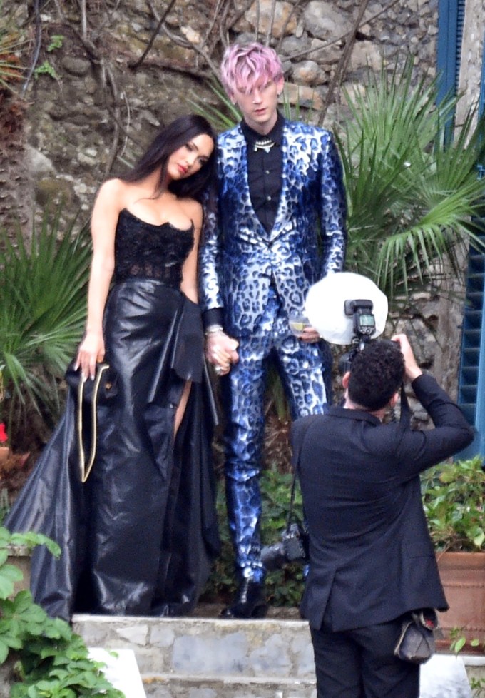 Megan Fox and Machine Gun Kelly at Kourtney Kardashian and Travis Barker’s Wedding
