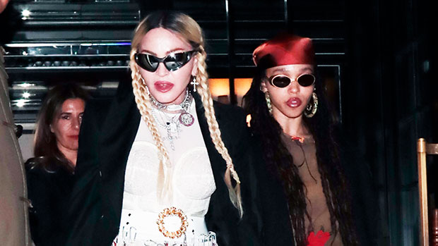 Madonna In Sheer Shirt For Night Out With FKA Twigs: Photos – Hollywood ...