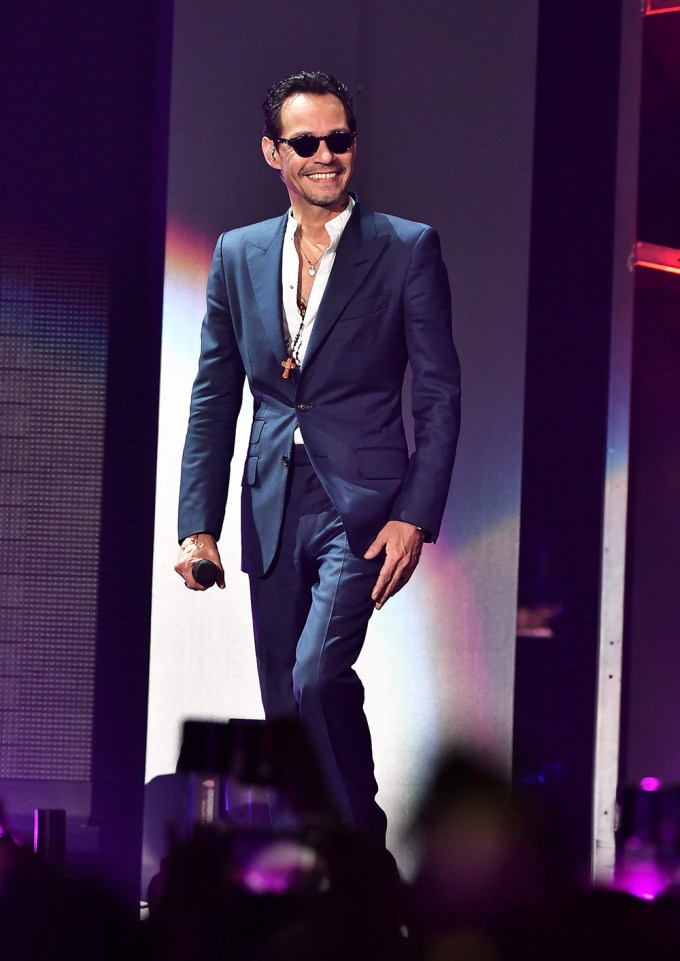 Marc Anthony at the 2018 iHeartRadio Fiesta Latina