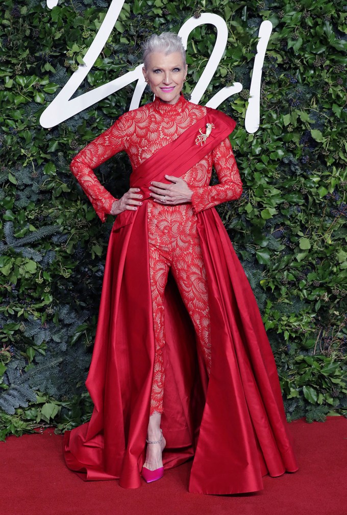 Maye Musk At The Fashion Awards 2021