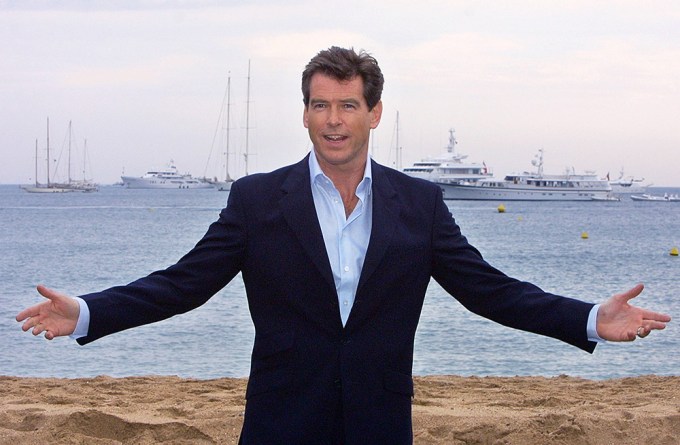 Pierce Brosnan At Cannes In 2002