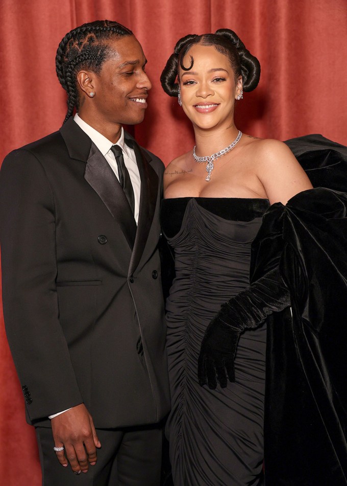 A$AP Rocky & Rihanna At The 80th Annual Golden Globe Awards