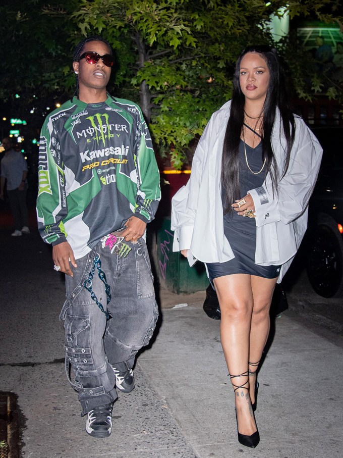 Rihanna In LBD For Date Night With A$AP Rocky
