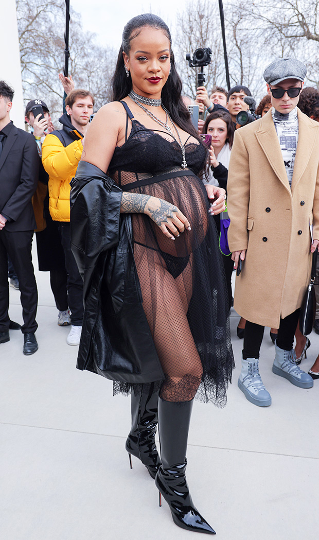 Pregnant Rihanna Blooms in Valentino Dress on Met Gala Red Carpet 2023 –  Footwear News