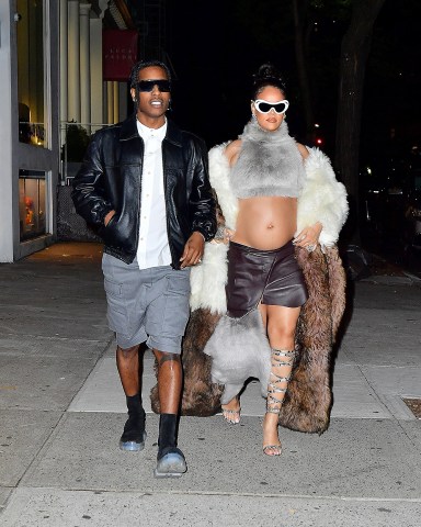Pregnant Rihanna & ASAP Rocky At Fenty Beauty Party: Photos – Hollywood ...