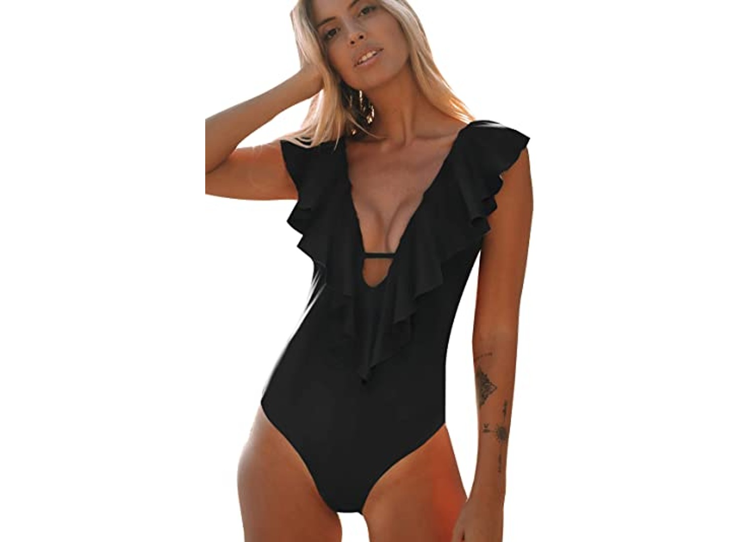 V-Neck One Piece Swimsuit reviews