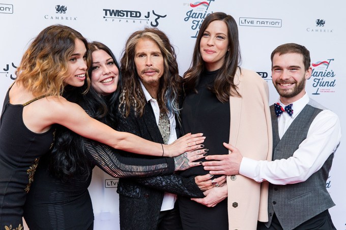 Steven Tyler Poses With His Kids At Lincoln Center