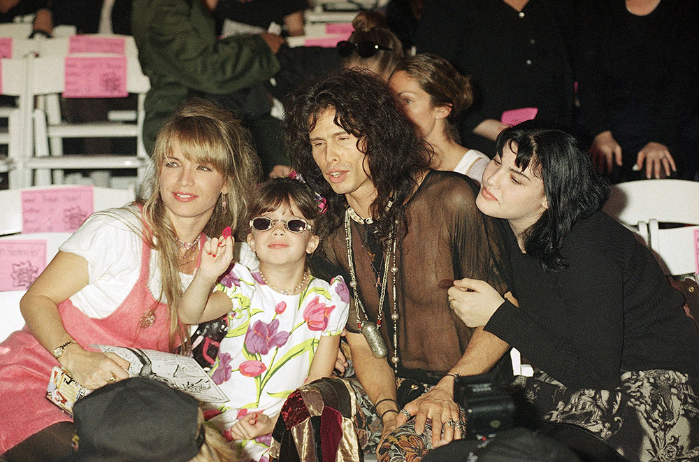 Aerosmith's Steven Tyler in family portrait with his four children