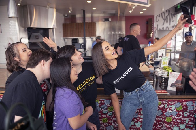 Actress and Best Buddies Global Ambassador Olivia Culpo, joined MOD Pizza