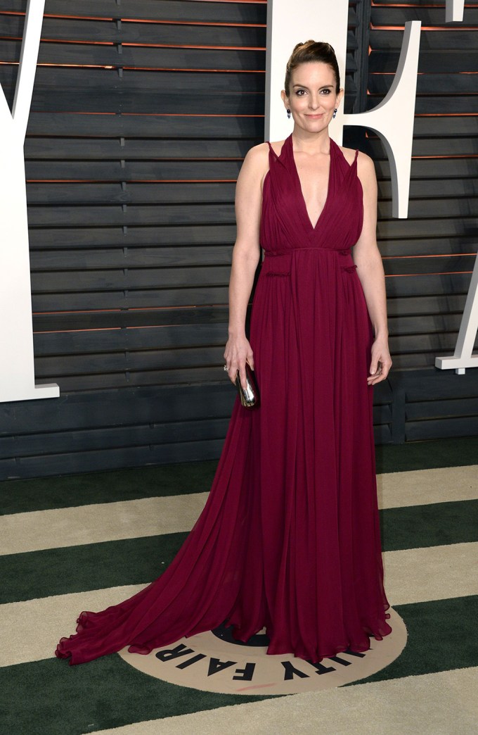 Tina Fey At The 2016 Vanity Fair Oscar Party