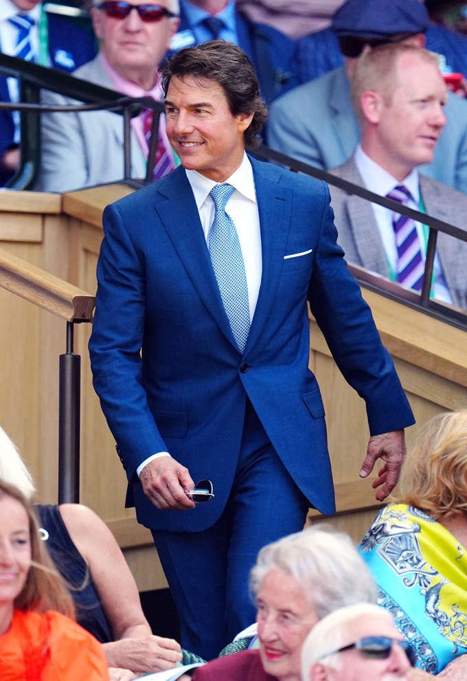 Tom Cruise At Wimbledon 2022