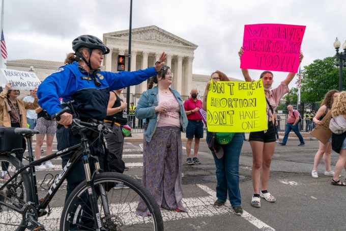 Supreme Court Protests In Washington D.C..