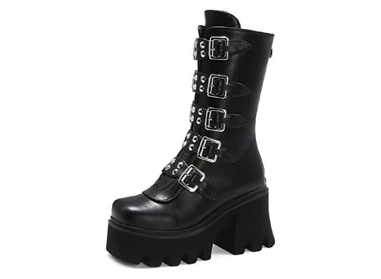 black mid calf boots reviews