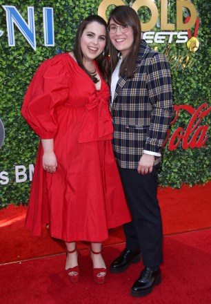 Beanie Feldstein ve Bonnie Chance Roberts 7. Yıllık Altın Altın Brunch ile Buluşuyor Etkinliği, Varışlar, Virginia Robinson Gardens, Los Angeles, ABD - 04 Ocak 2020