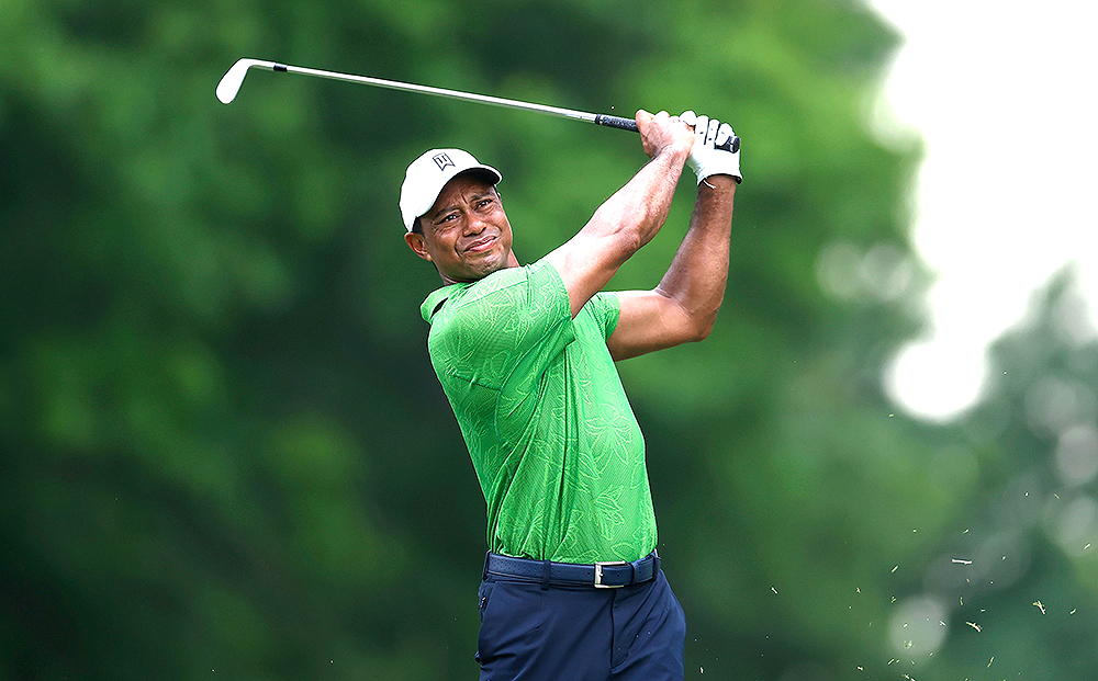 Tiger Woods of the US hits from the fairway on the seventh hole during the second round of the 2022 PGA Championship golf tournament at the Southern Hills Country Club in Tulsa, Oklahoma, USA, 20 May 2022.  The PGA Championship runs from 19 May through 22 May.
2022 PGA Championship golf tournament, Tulsa, USA - 20 May 2022