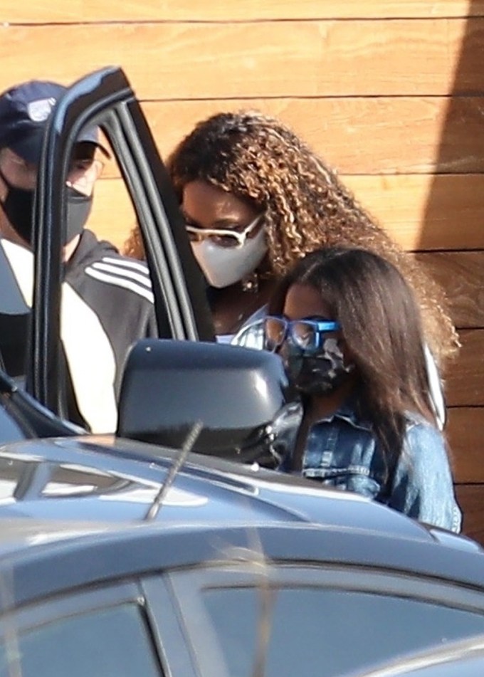 Blue Ivy Carter Getting Lunch With Beyonce