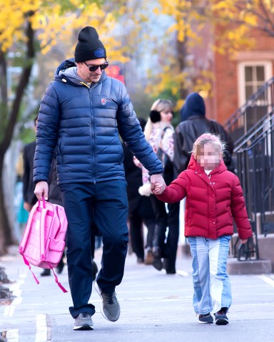Bradley Cooper is seen out for a walk with his daughter Lea Cooper in NYC **SPECIAL INSTRUCTIONS*** Please pixelate children's faces before publication.***. 01 Dec 2022 Pictured: Bradley Cooper, Lea Cooper. Photo credit: MEGA TheMegaAgency.com +1 888 505 6342 (Mega Agency TagID: MEGA922565_002.jpg) [Photo via Mega Agency]
