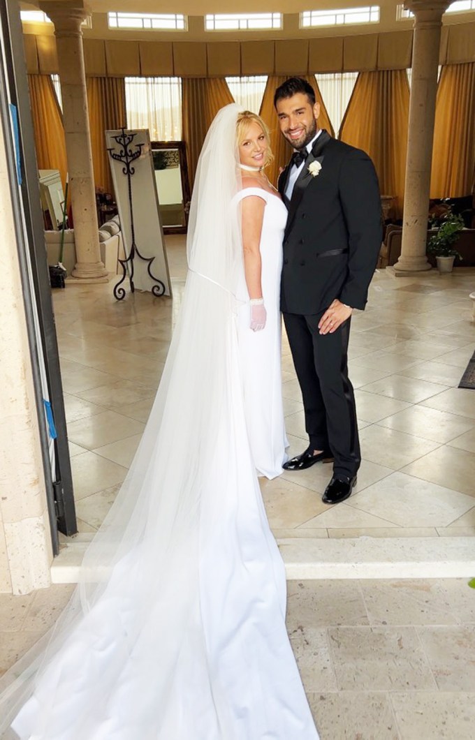 Britney Spears & Sam Asghari At Their Wedding