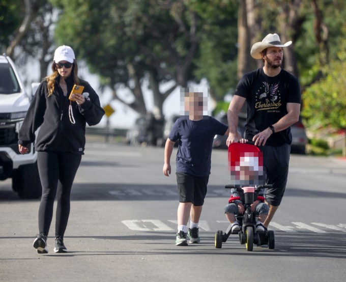 Chris Pratt & Family Stroll