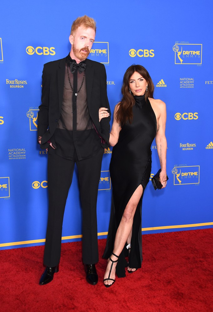 Krist Allen arrives at the 2022 Daytime Emmy Awards red carpet