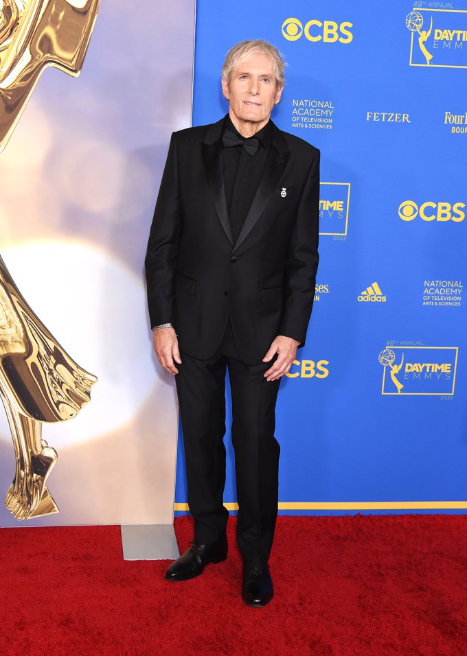 Michael Bolton arrives at the 2022 Emmys looking sharp