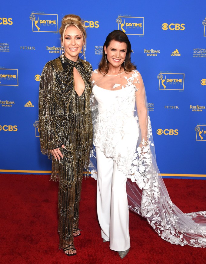 Kimberlin Brown and her daughter arrive for the 2022 Daytime Emmys