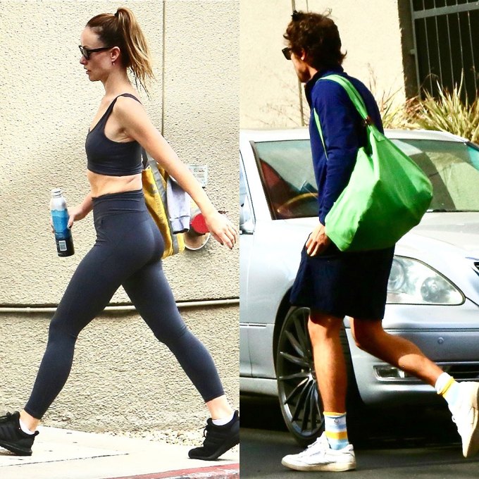 Olivia Wilde & Harry Styles walking
