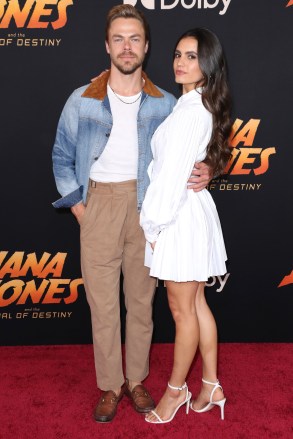 Derek Hough and Hayley Erbert
'Indiana Jones and the Dial of Destiny' film premiere, Los Angeles, California, USA - 14 Jun 2023