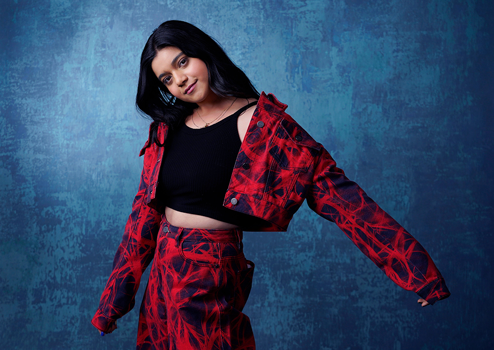 Iman Vellani, star of the Disney+ series "Ms. Marvel," poses for a portrait, at the Beverly Hilton in Beverly Hills, Calif
Iman Vellani Portrait Session, Beverly Hills, United States - 02 Jun 2022